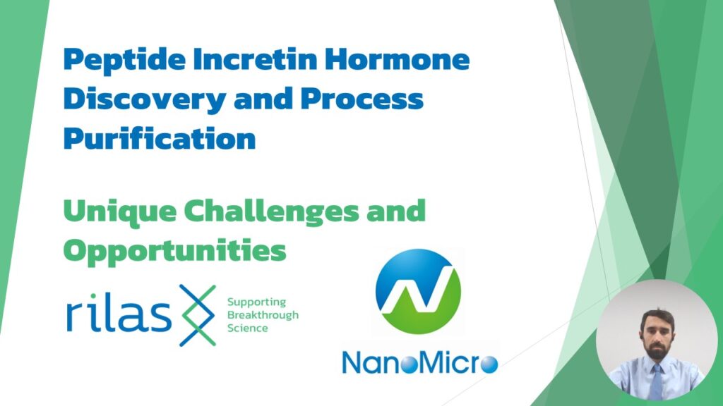 Presentation slide on peptide incretin hormone discovery.